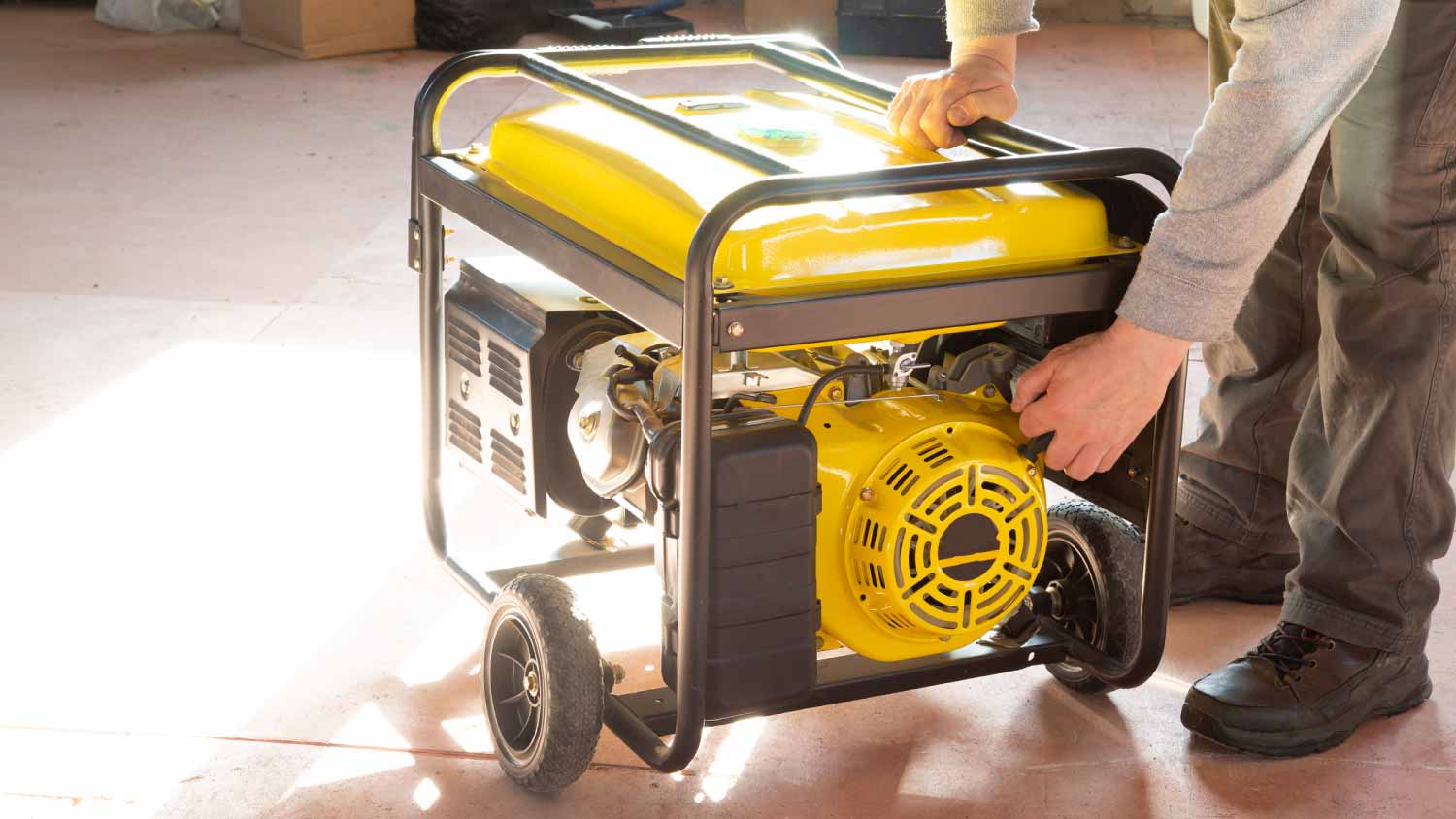 Portable gasoline generator