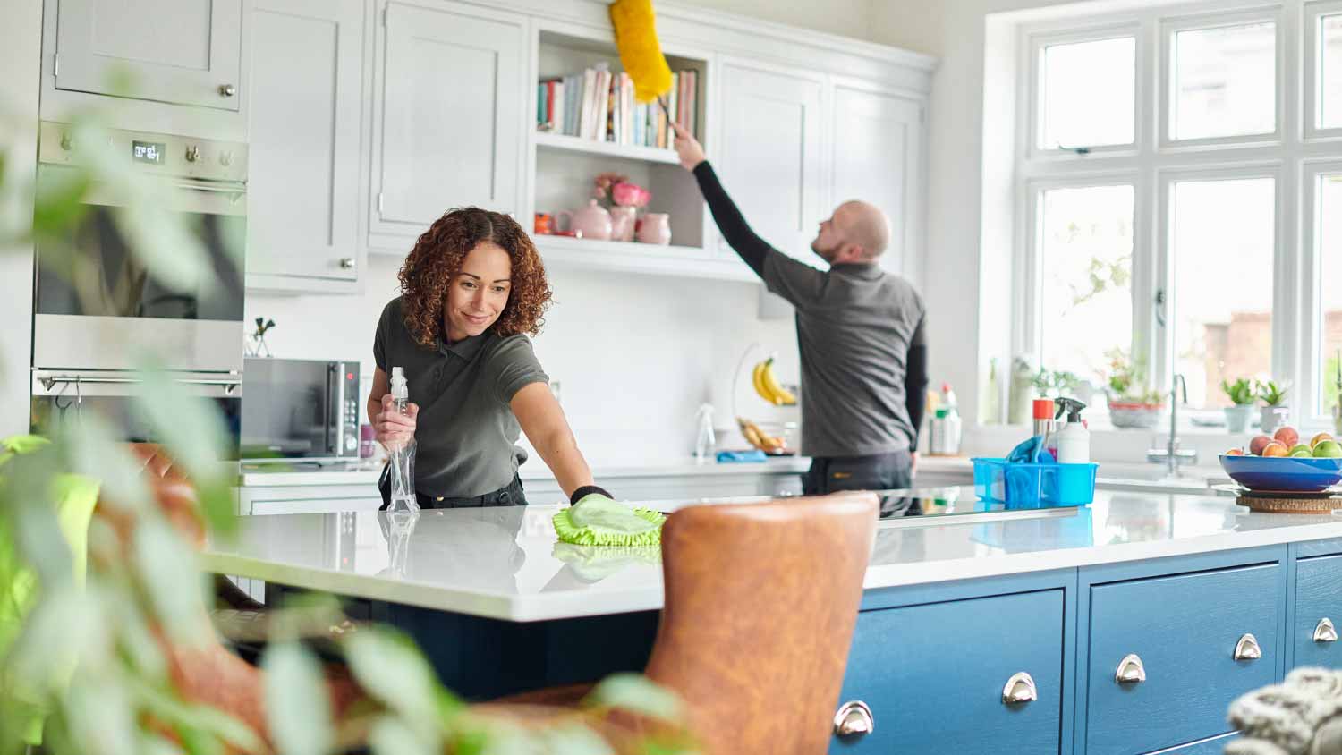Professional cleaning team
