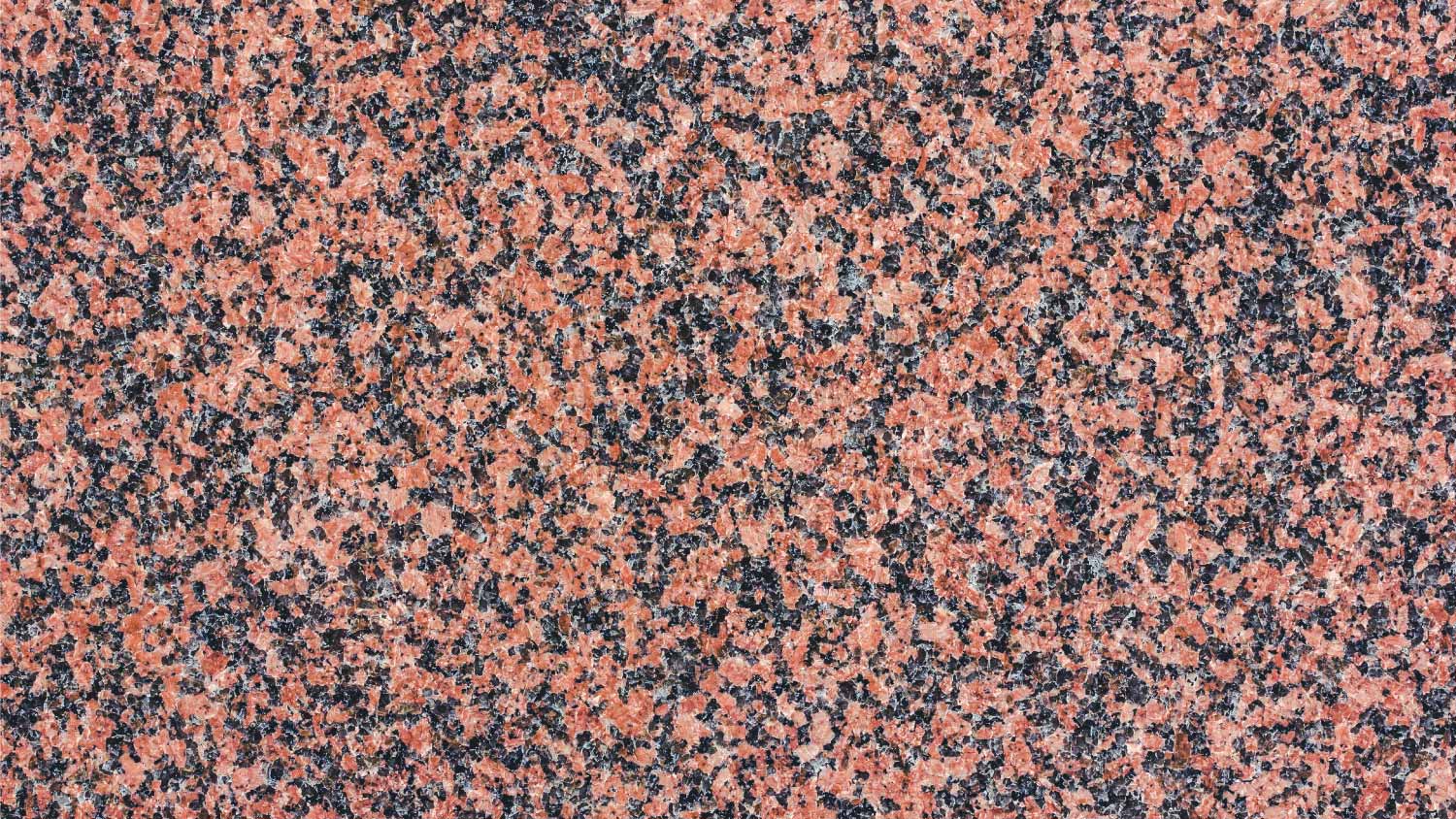 Red granite mineral