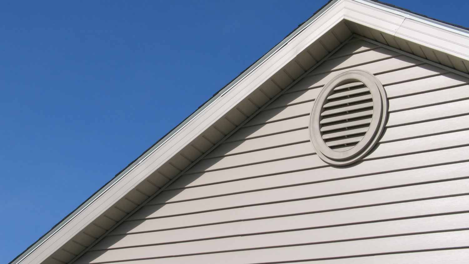 Roof gable and attic ventilation panel