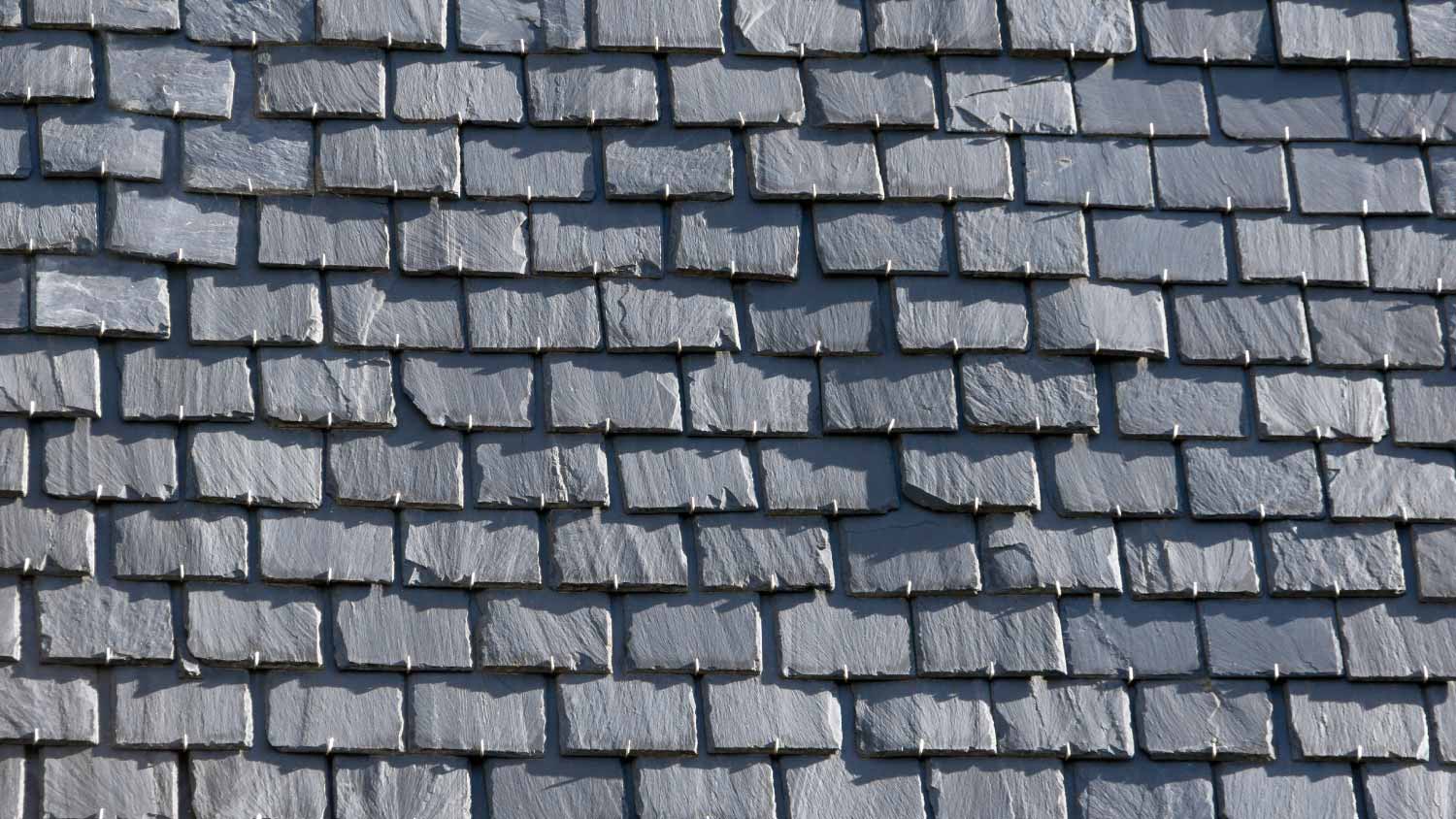 Roof with slate tile