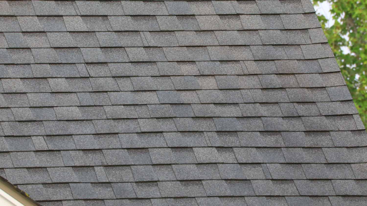 Slanted garage roof