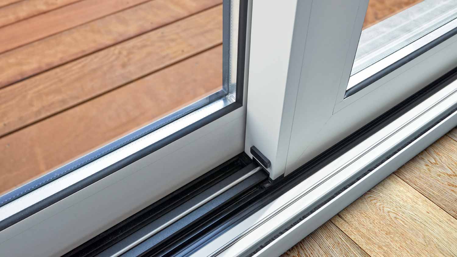 Sliding glass door detail