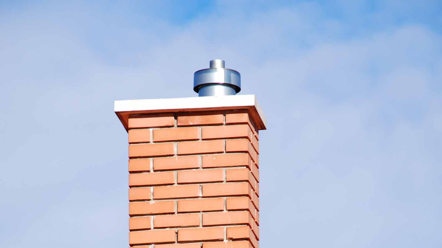 Smoke stacks on the tiled roof