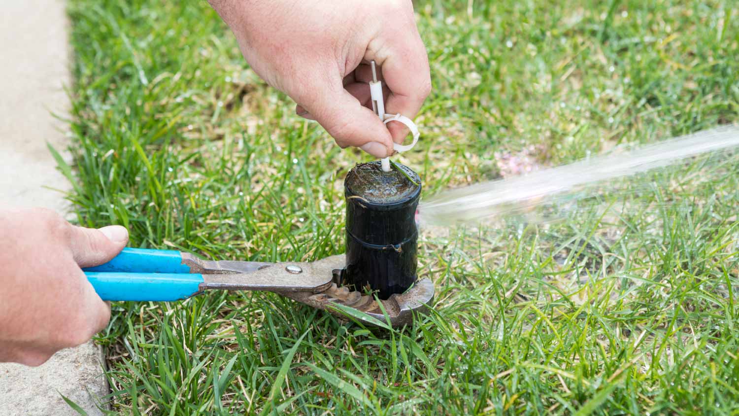 Sprinkler head adjustment