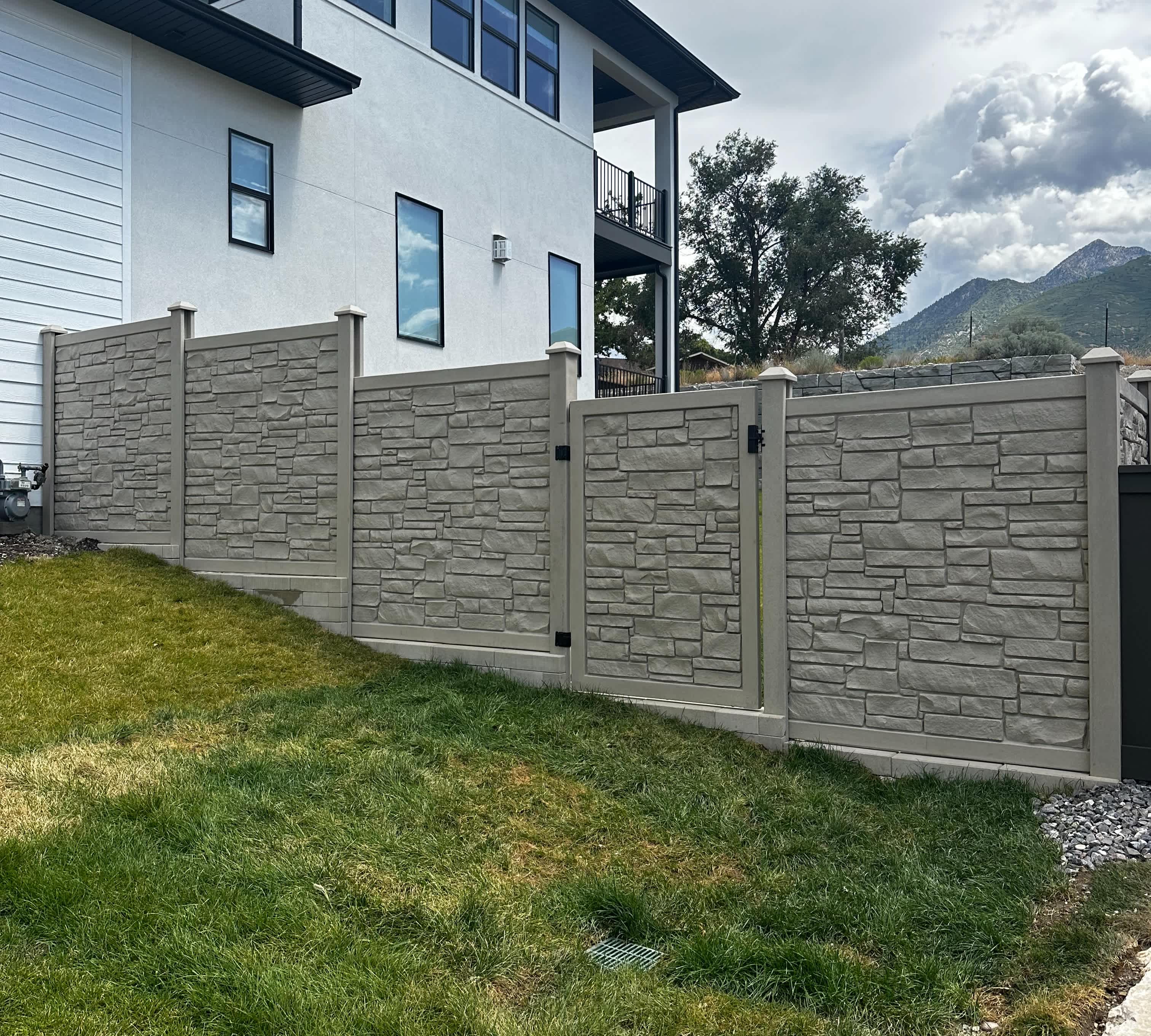 concrete fence