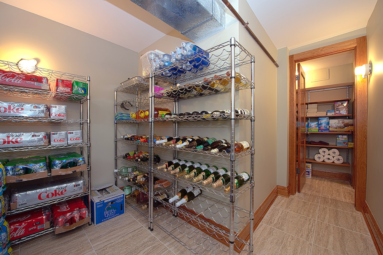 pantry room in basement