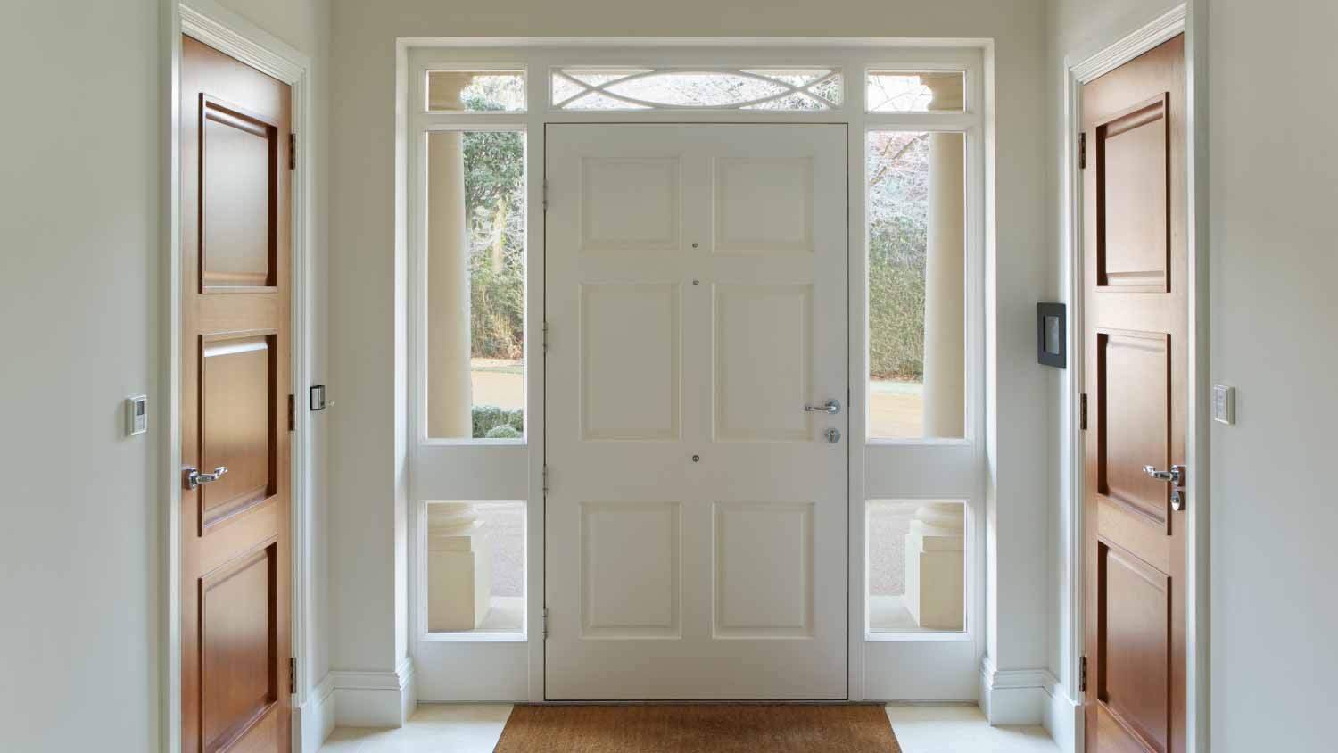 White front door