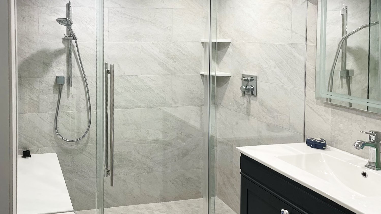 White master bathroom