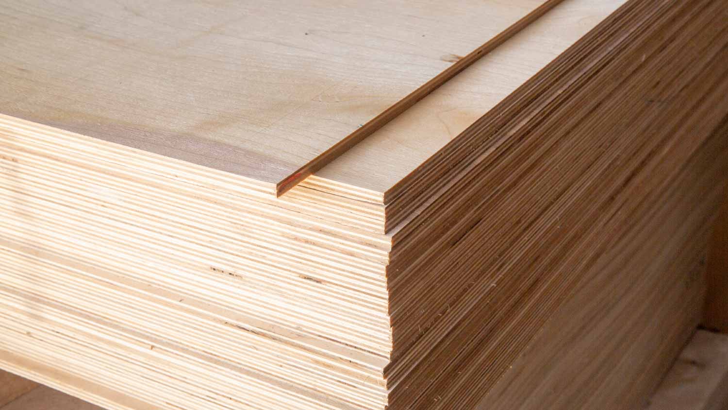 Wooden plywood sheets