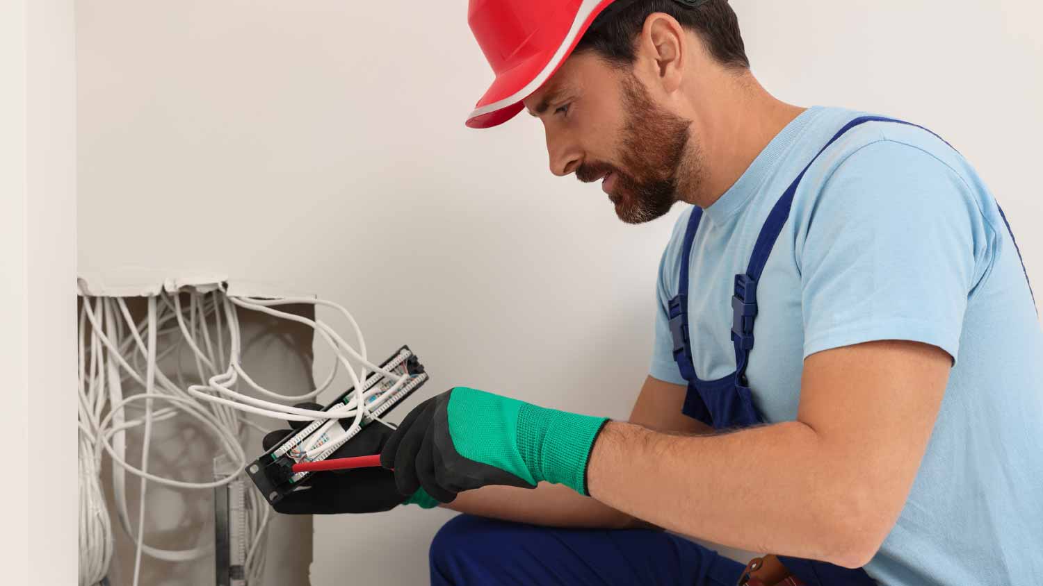 Worker fixing patch panel