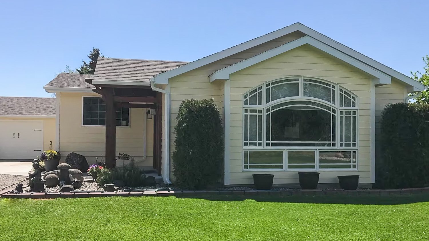 Yellow house exterior