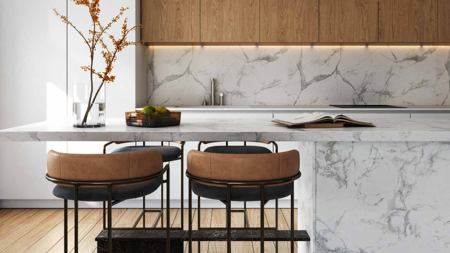 Interior design of elegant kitchen