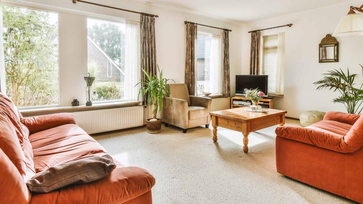 Interior view of a living room