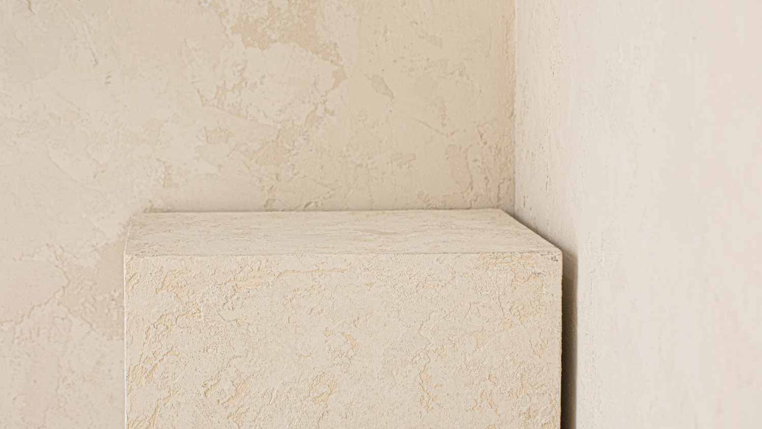 Limewash interior wall