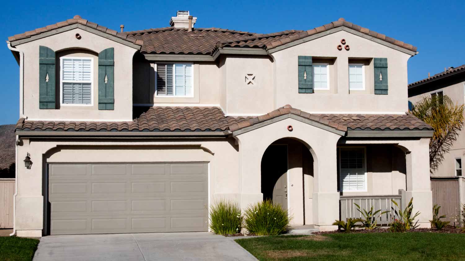 Stucco home exterior