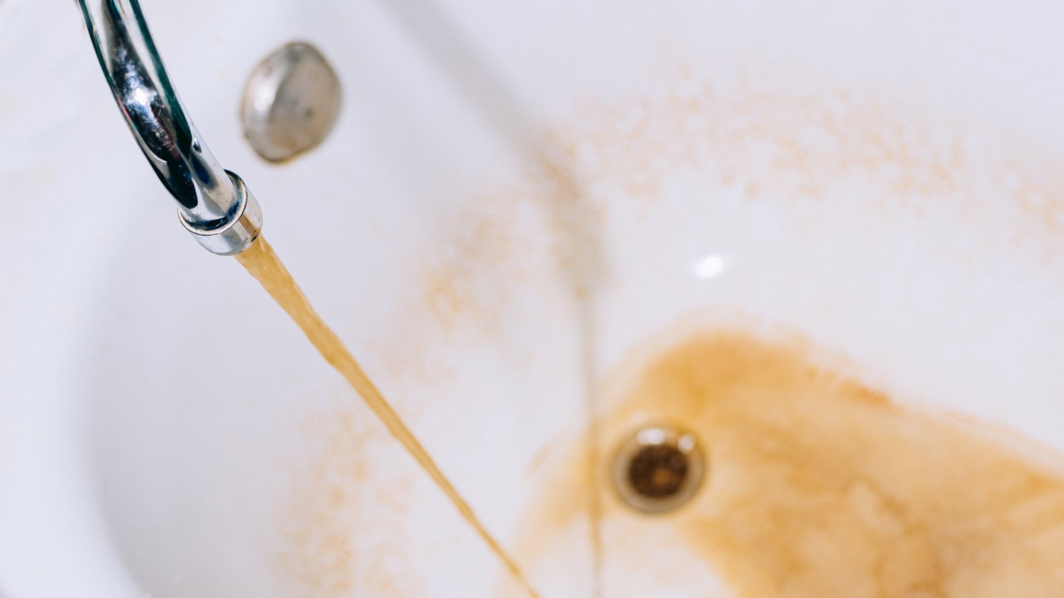 yellow tap bathwater
