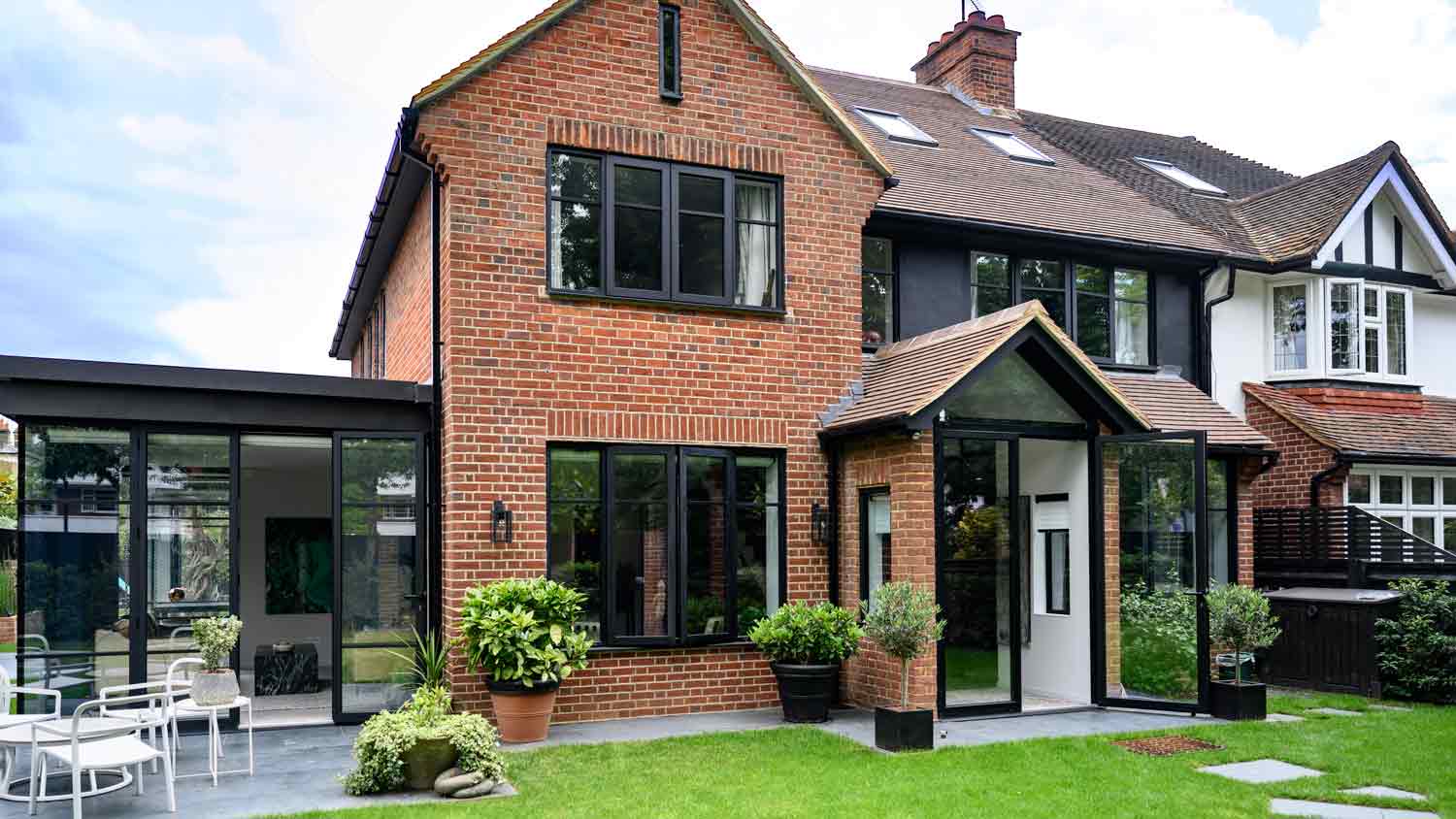 Two story brick house