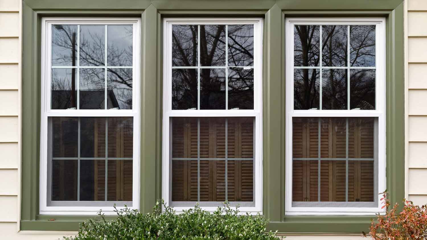 double hung vinyl window  