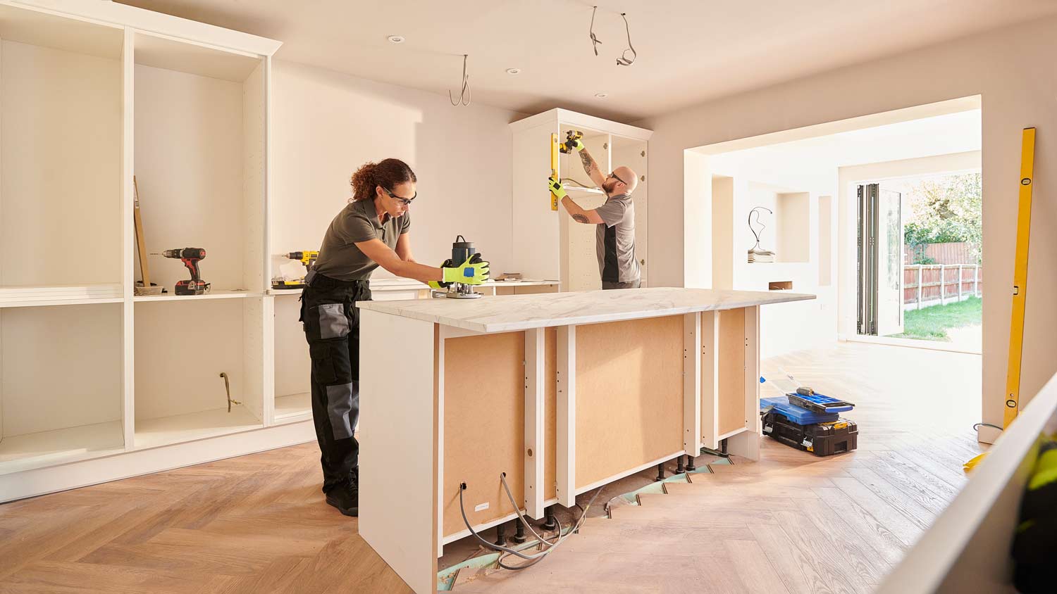 renovating kitchen in home