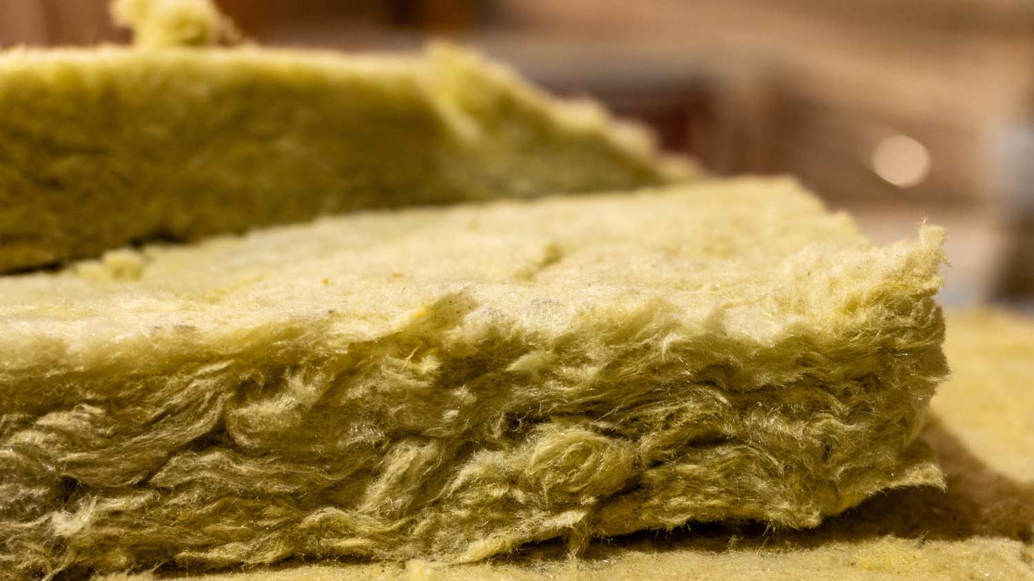 close up of mineral wool