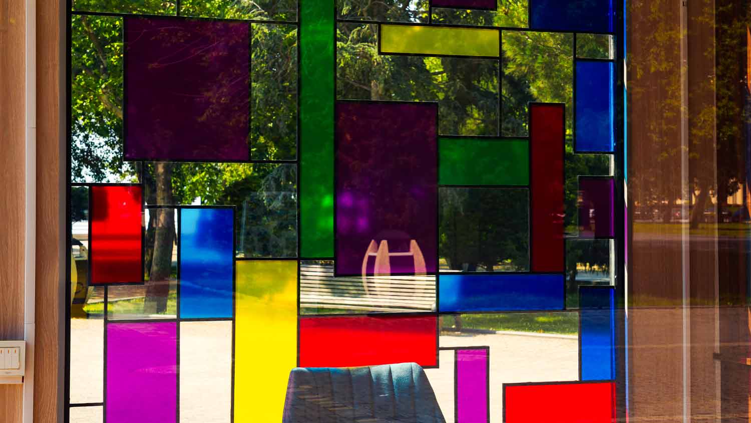 home with stained glass windows