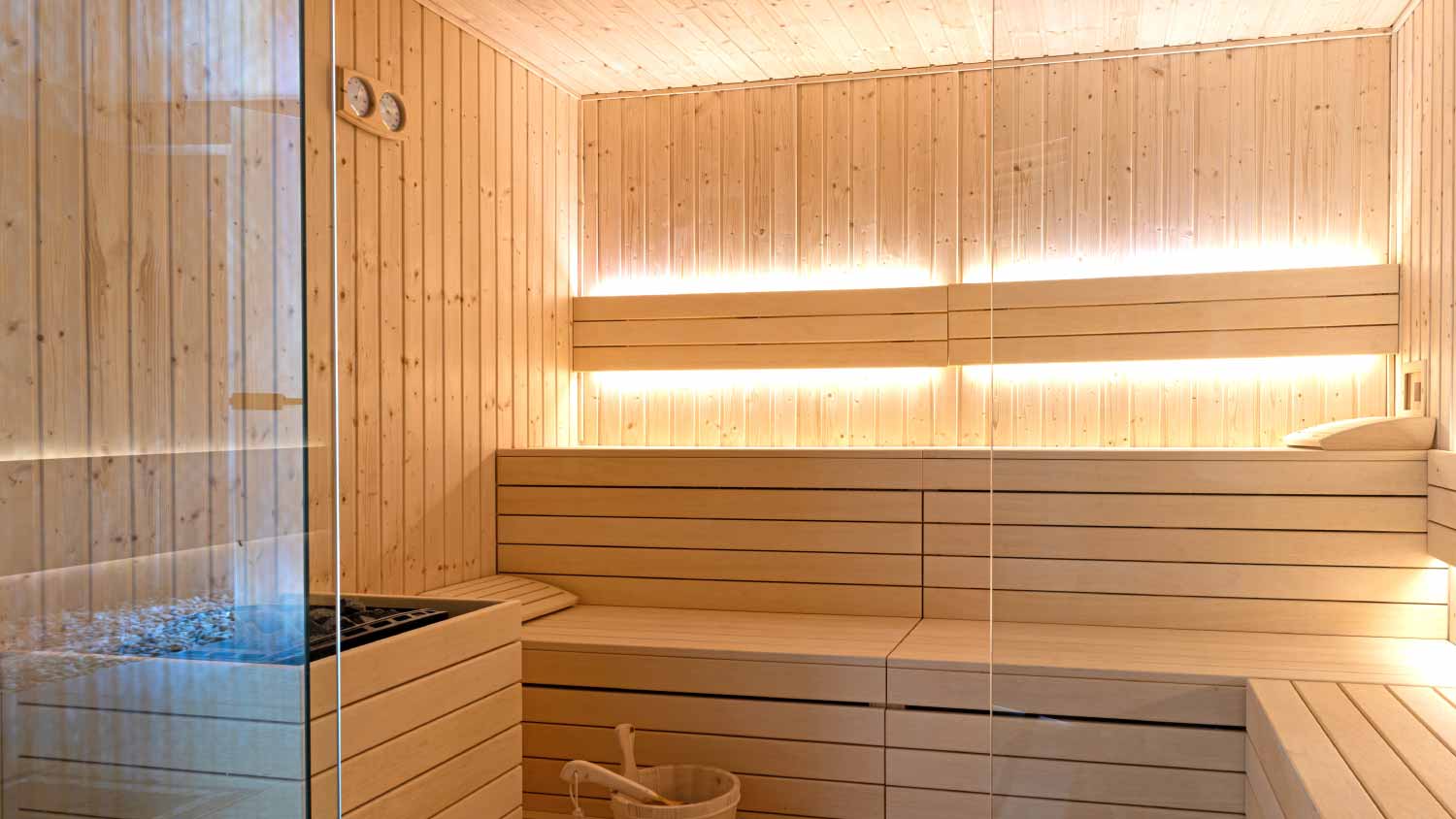 Traditional sauna room