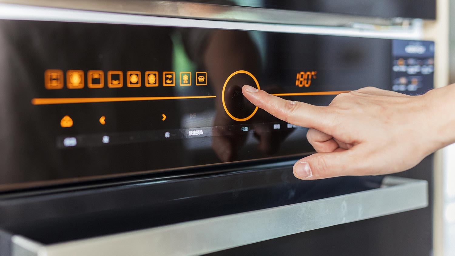 turning off oven