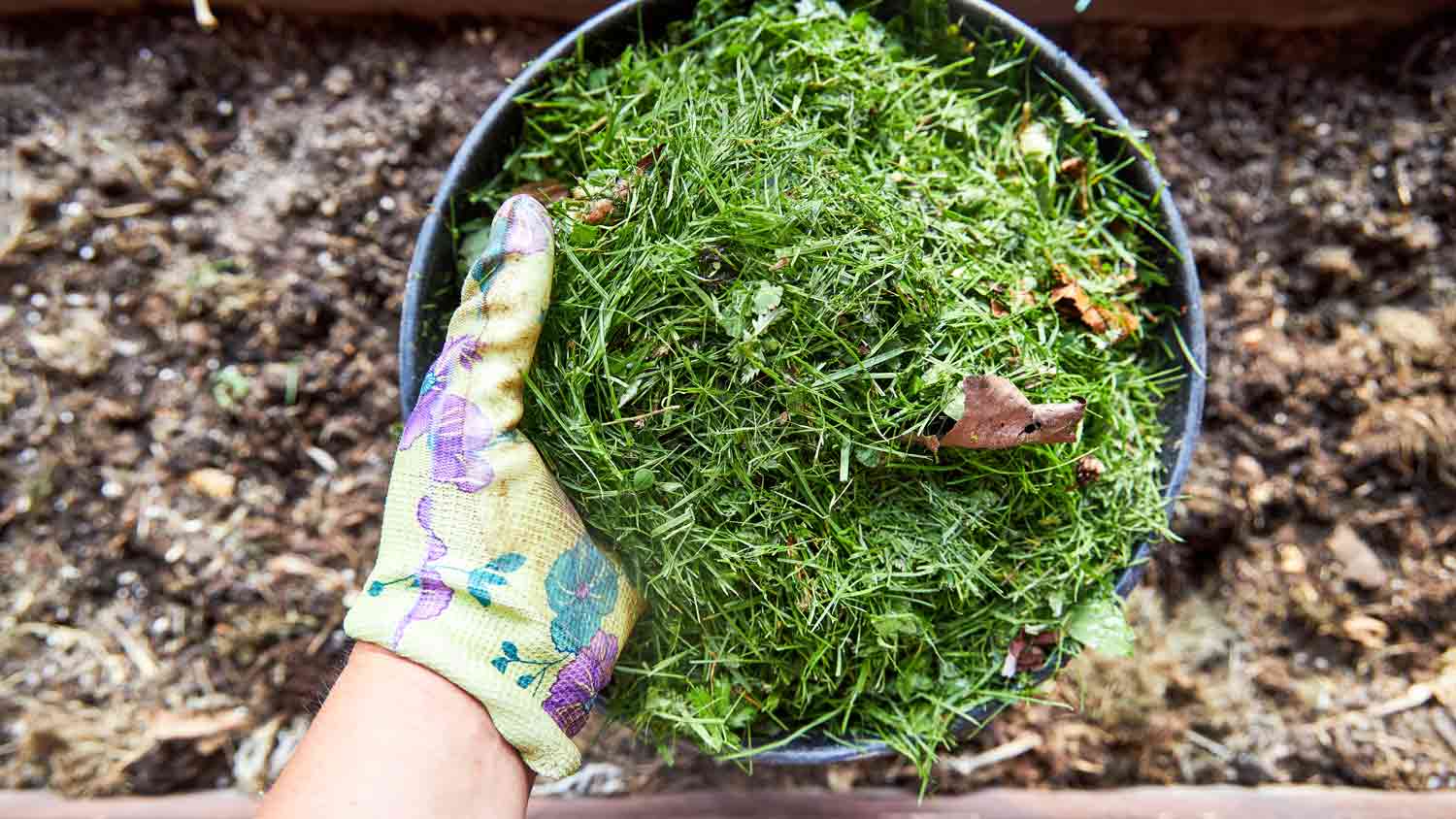 Yard waste to make compost