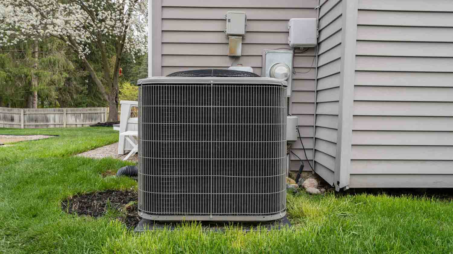 ac unit installed outside of home