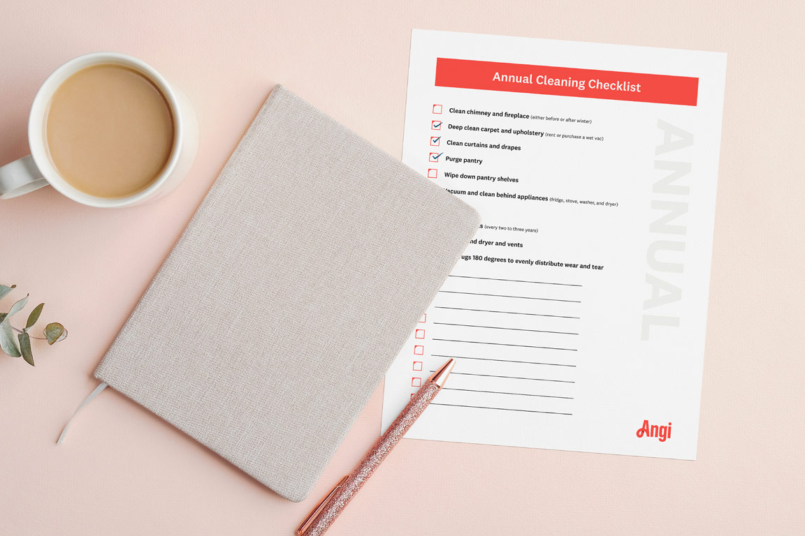 annual cleaning checklist printable