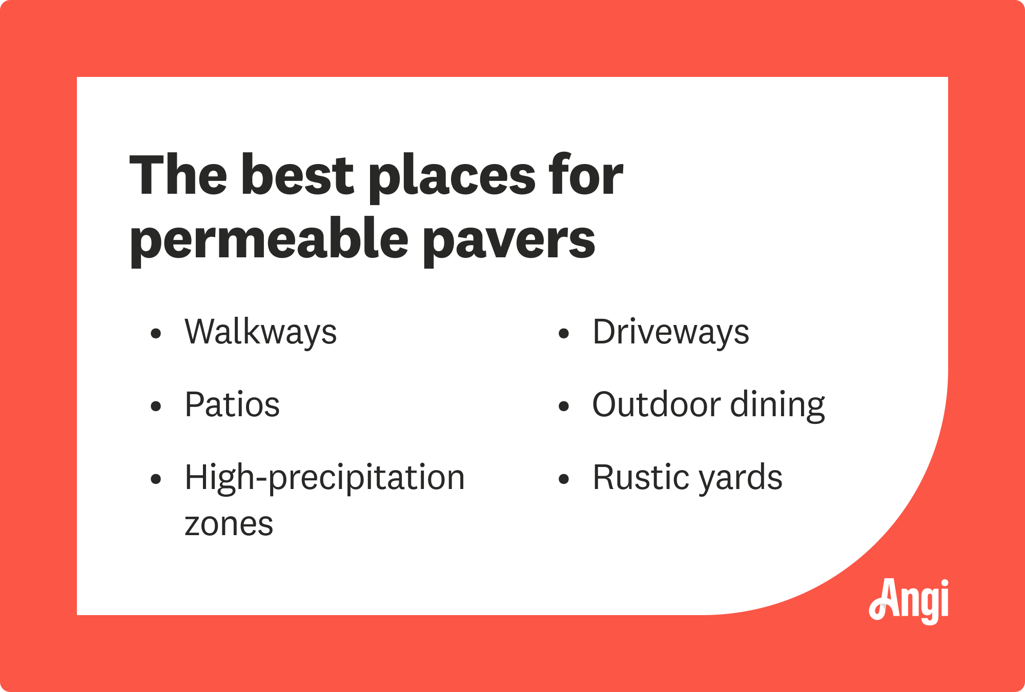 6 best places for permeable pavers, including driveways, rustic yards, and walkways