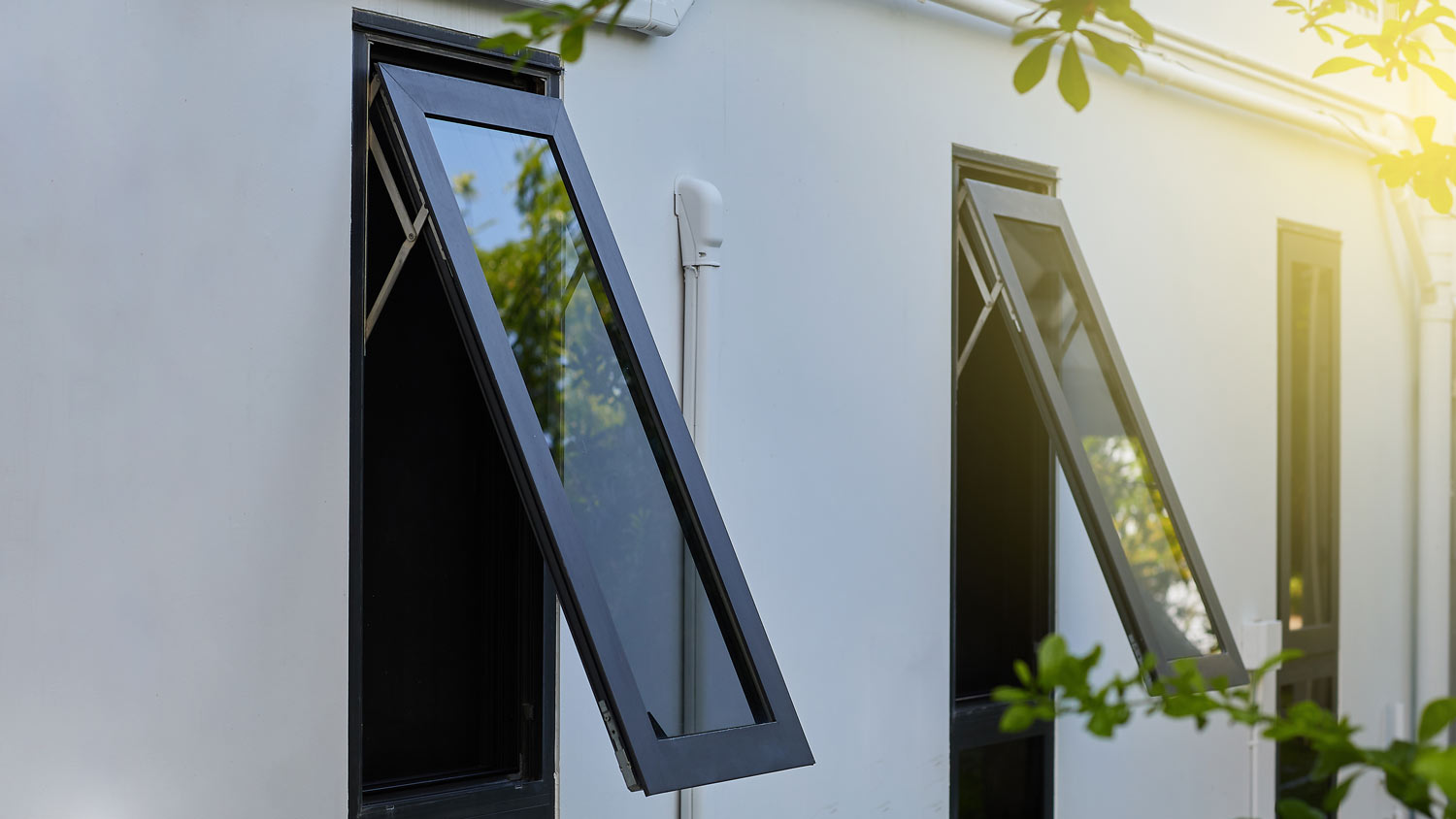 black casement windows