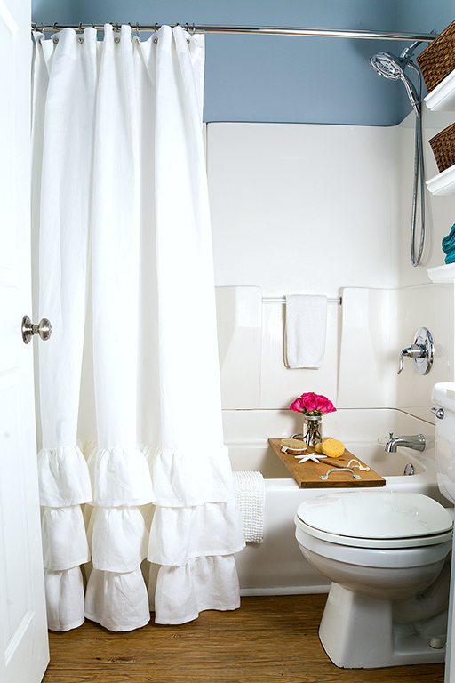 before and after shower remodel