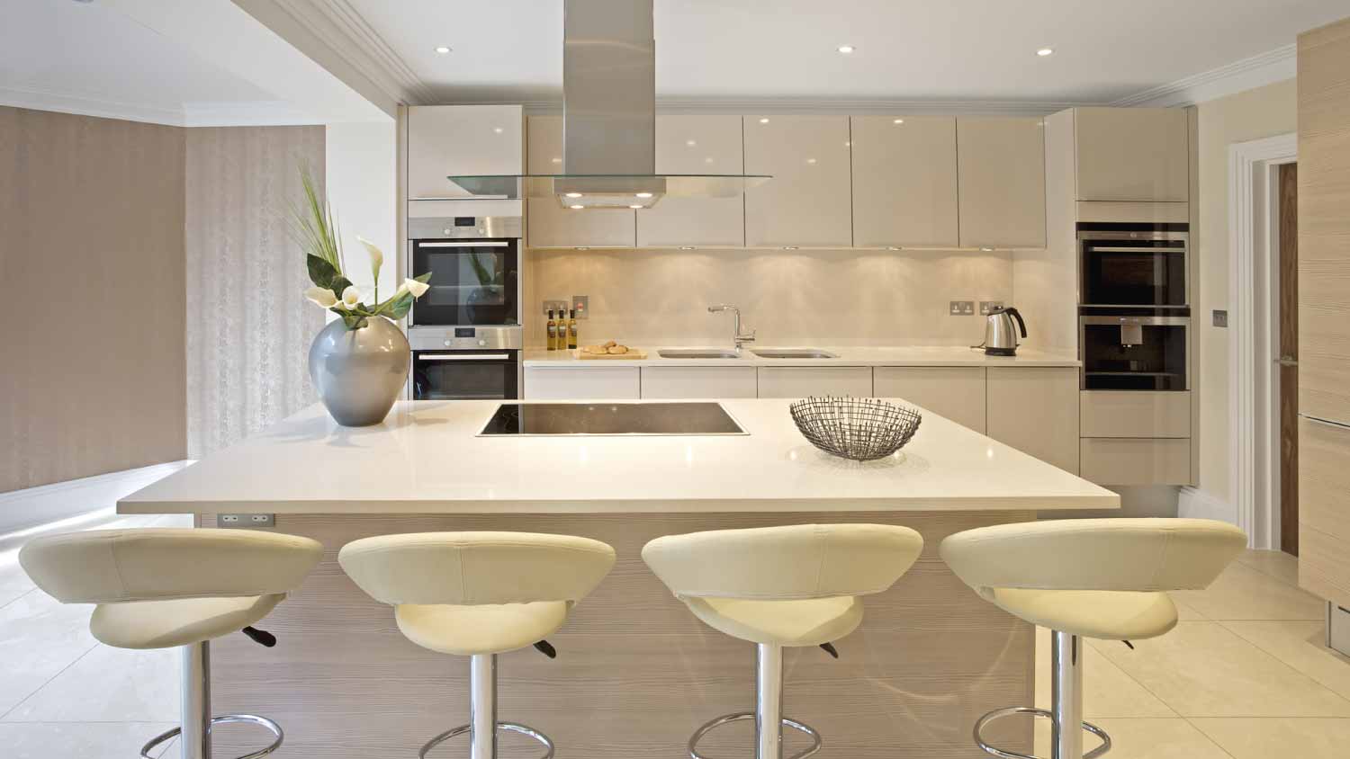 A bright modern kitchen