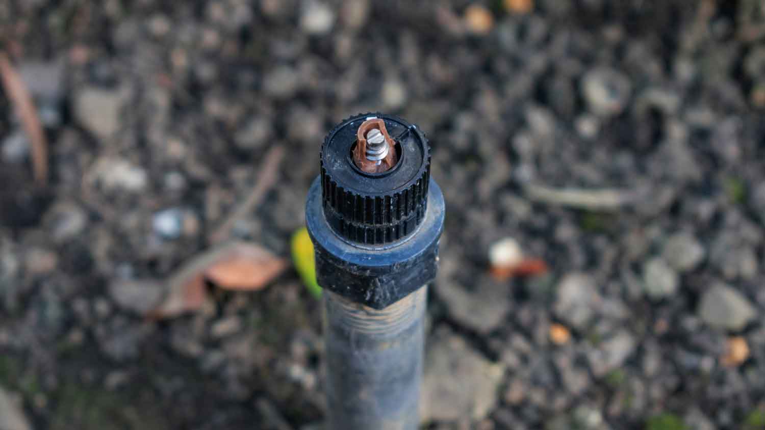 broken sprinkler head