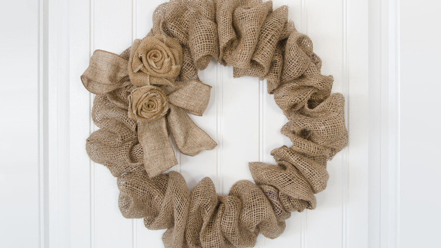 burlap wreath