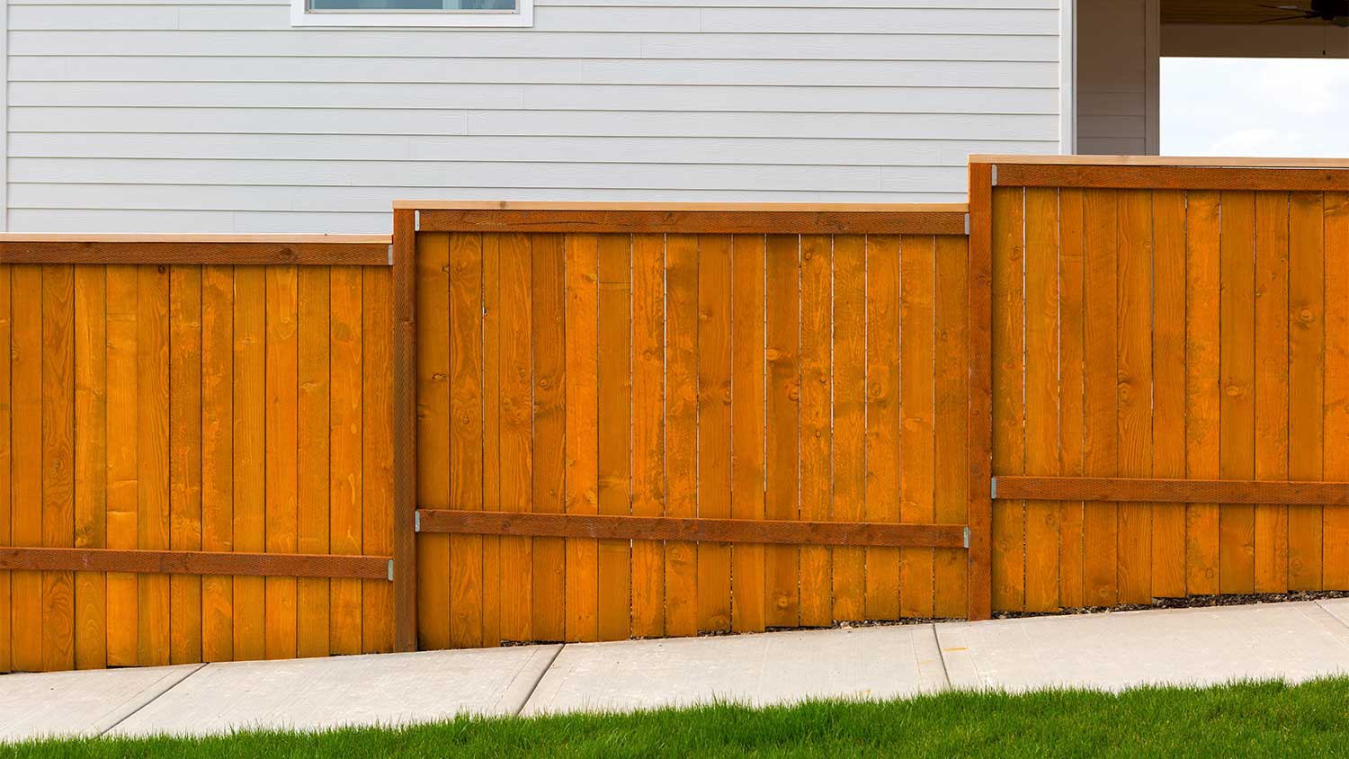 A cedar fence