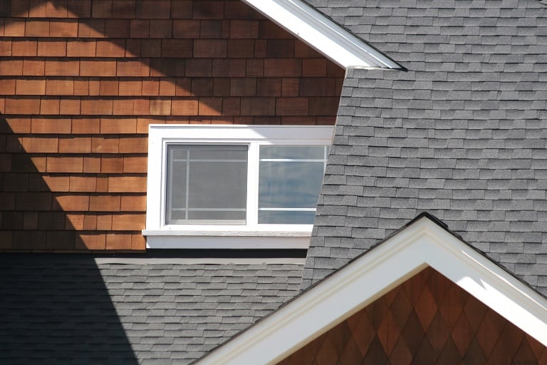Cedar shake siding