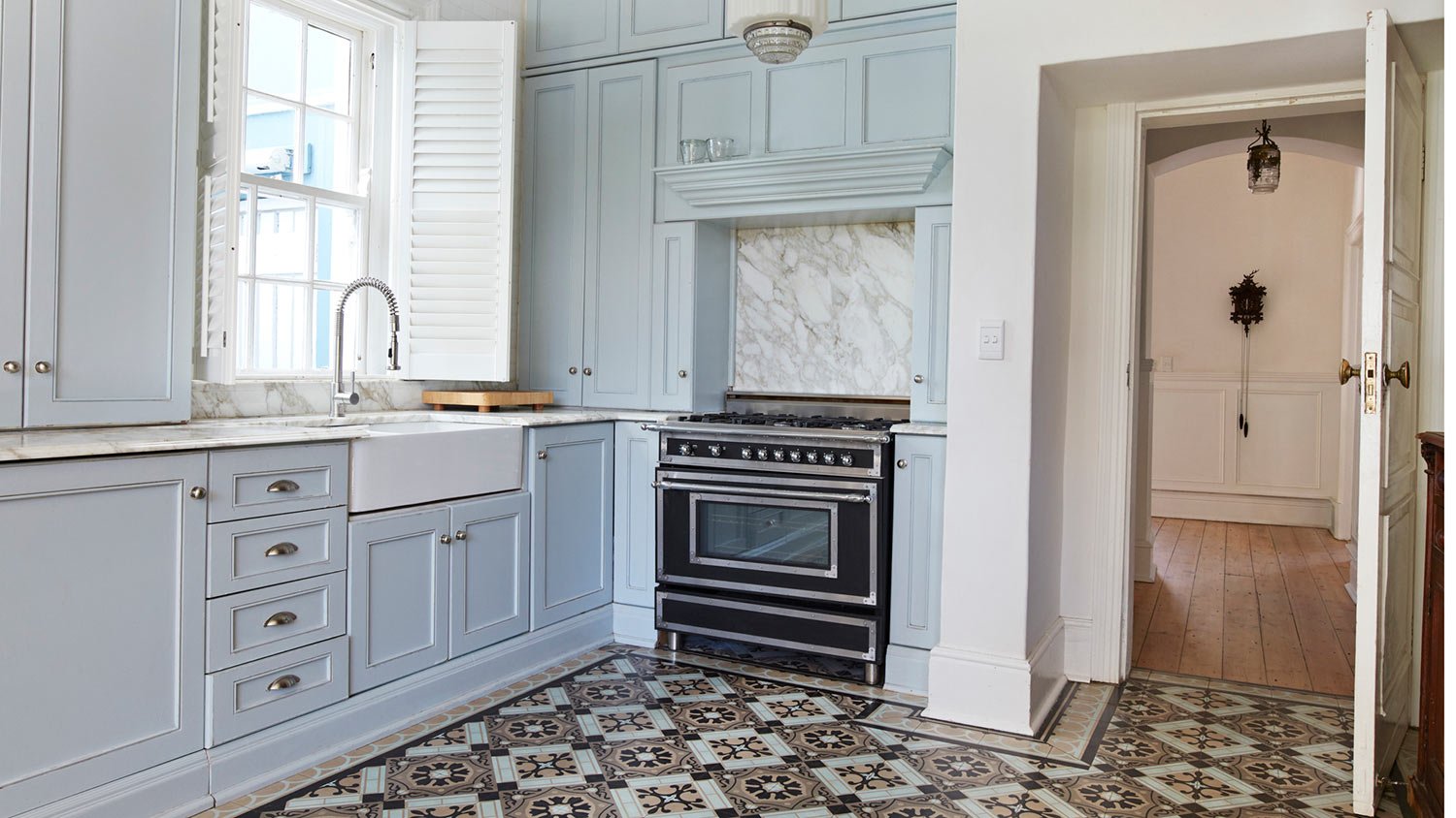 Ceramic tile in kitchen