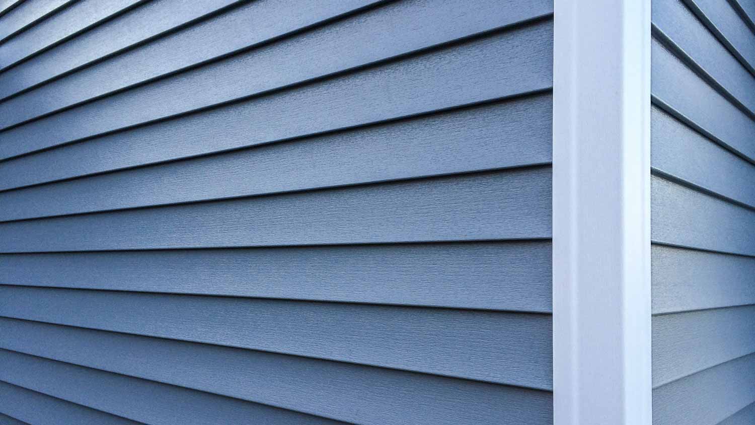 Close-up of fiber cement siding