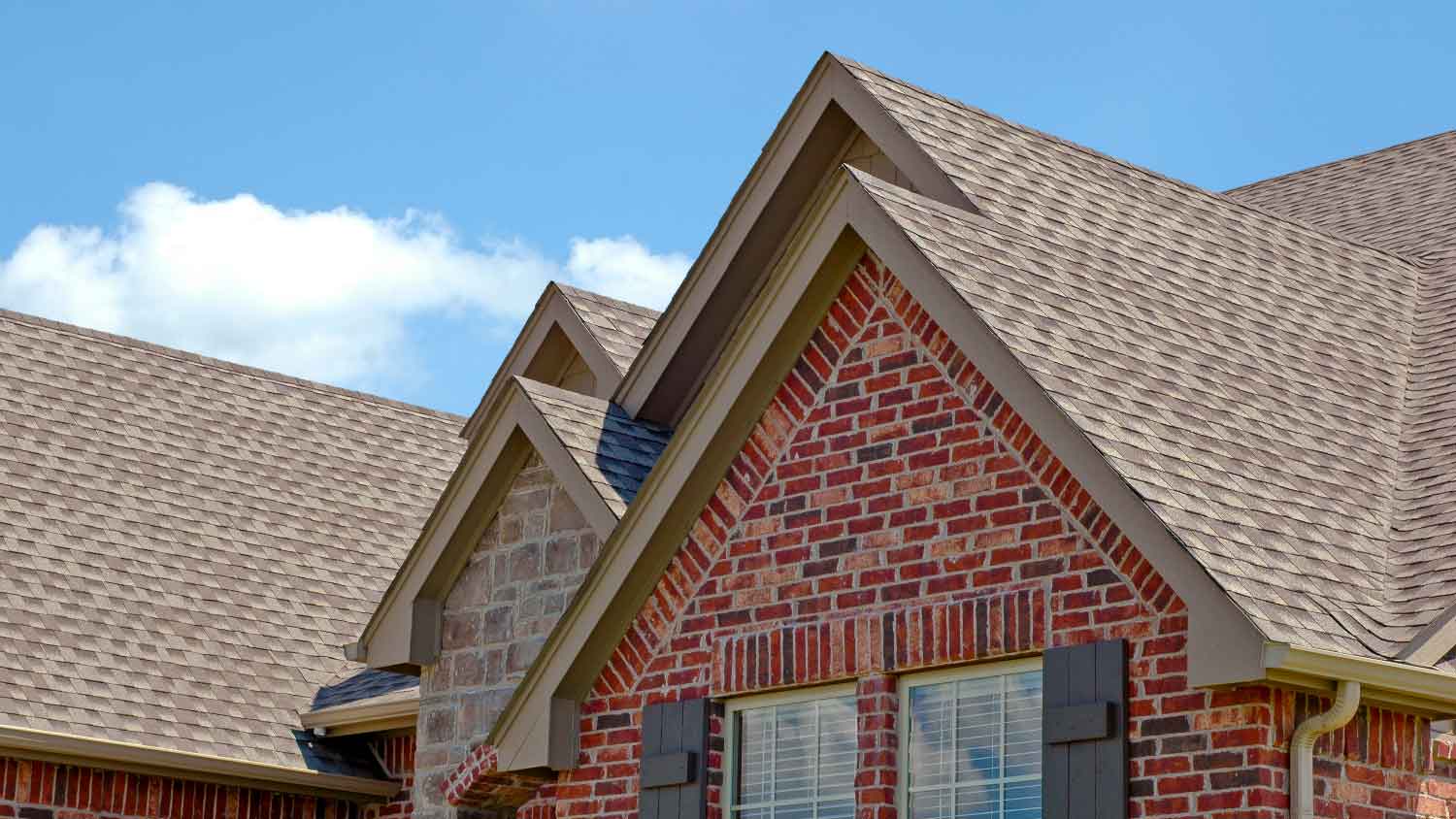 Close-up of a gable roof