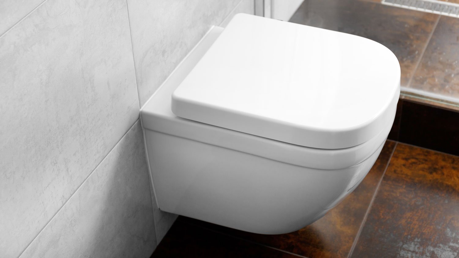 closed toilet seat