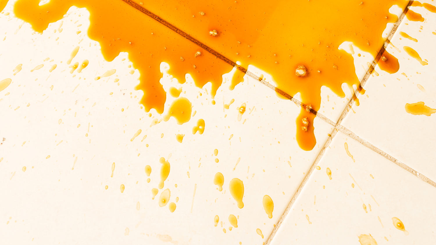 coffee spill on floor
