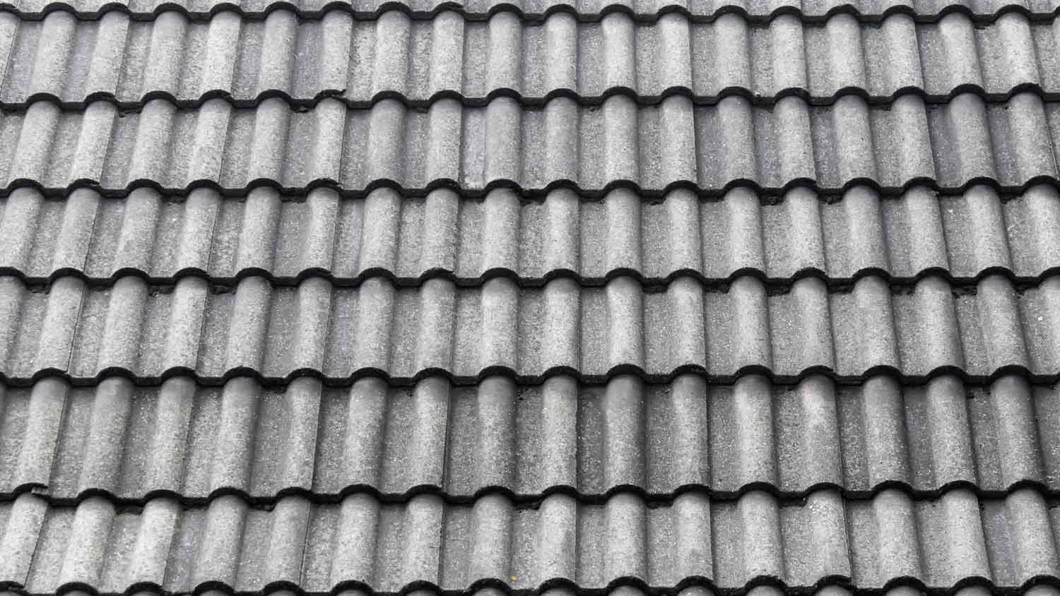 close up of concrete shingles