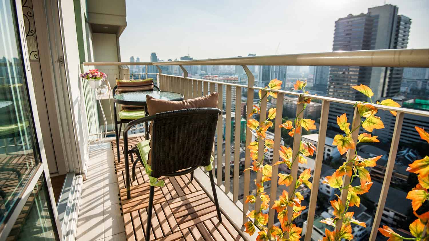 condo with balcony railing