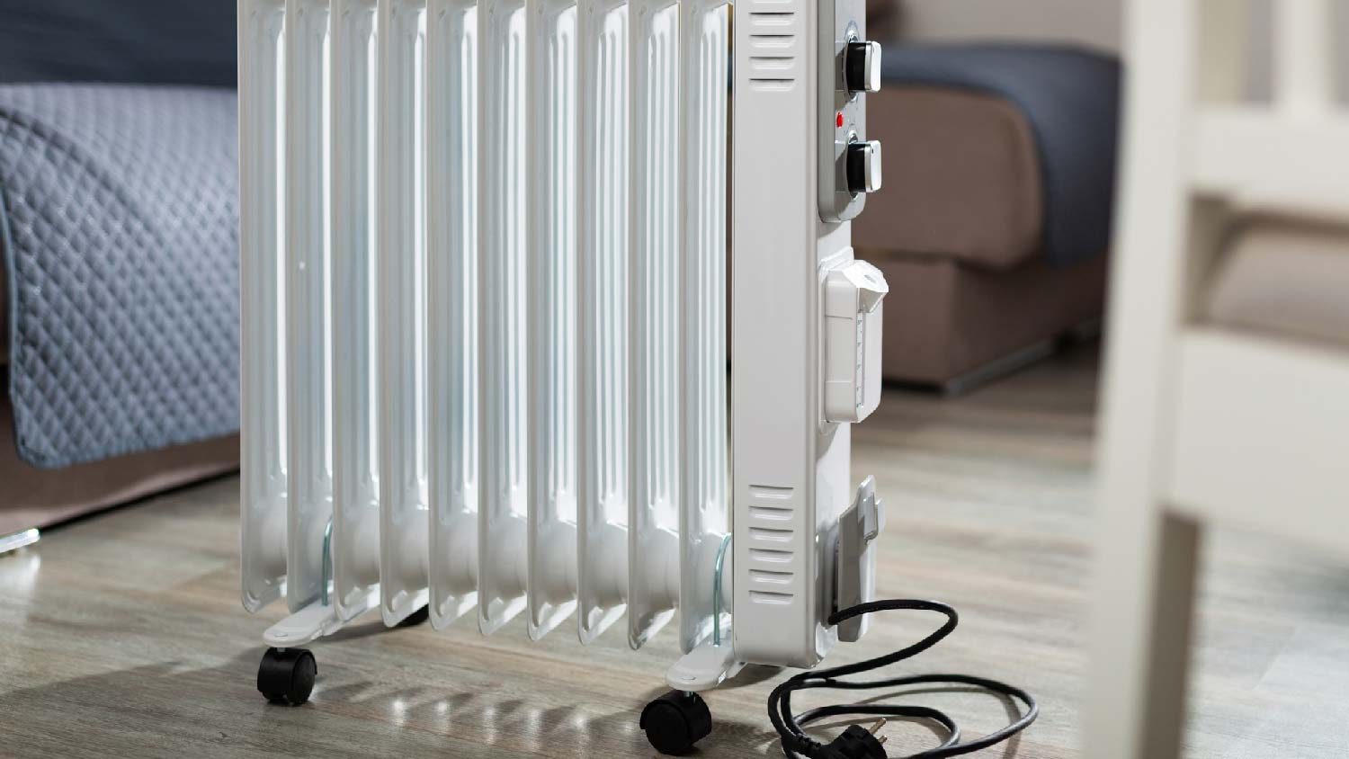 A convection heater in a room