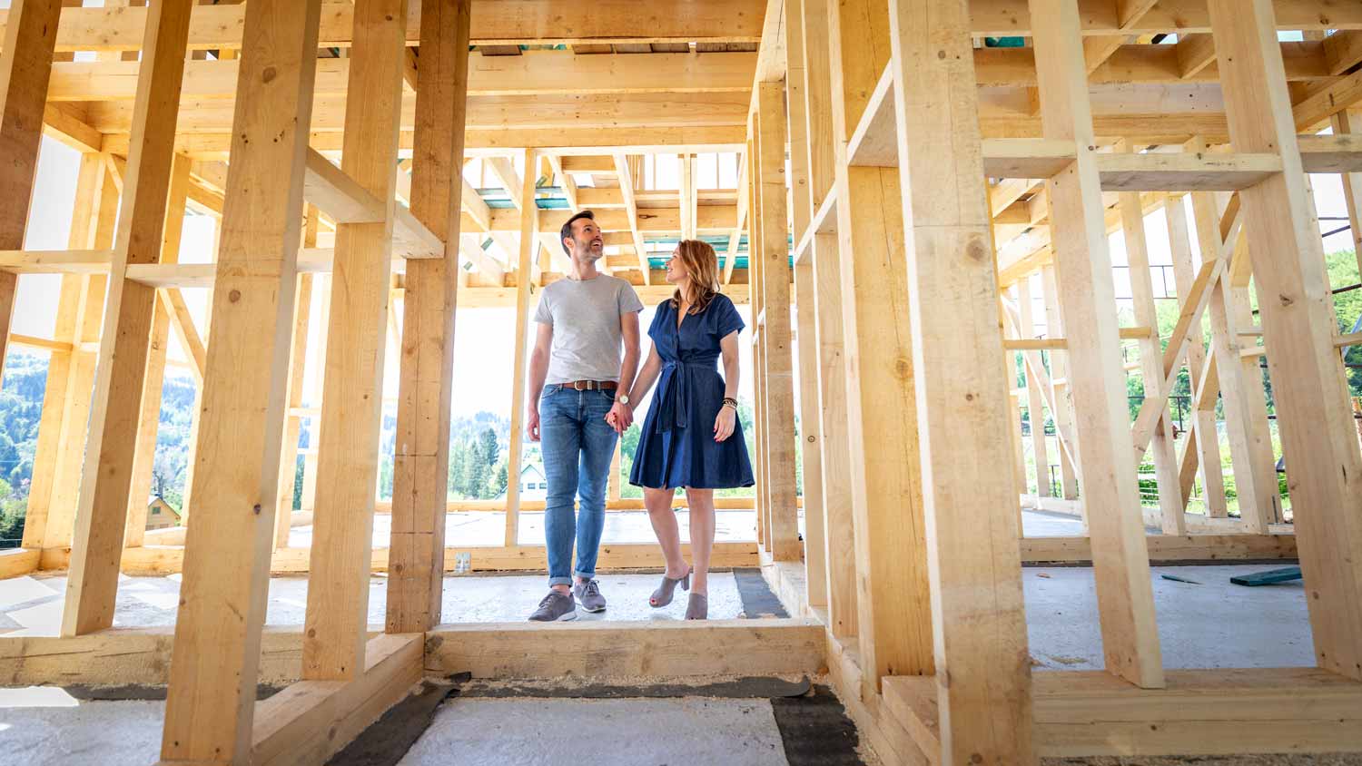 couple building their dream home