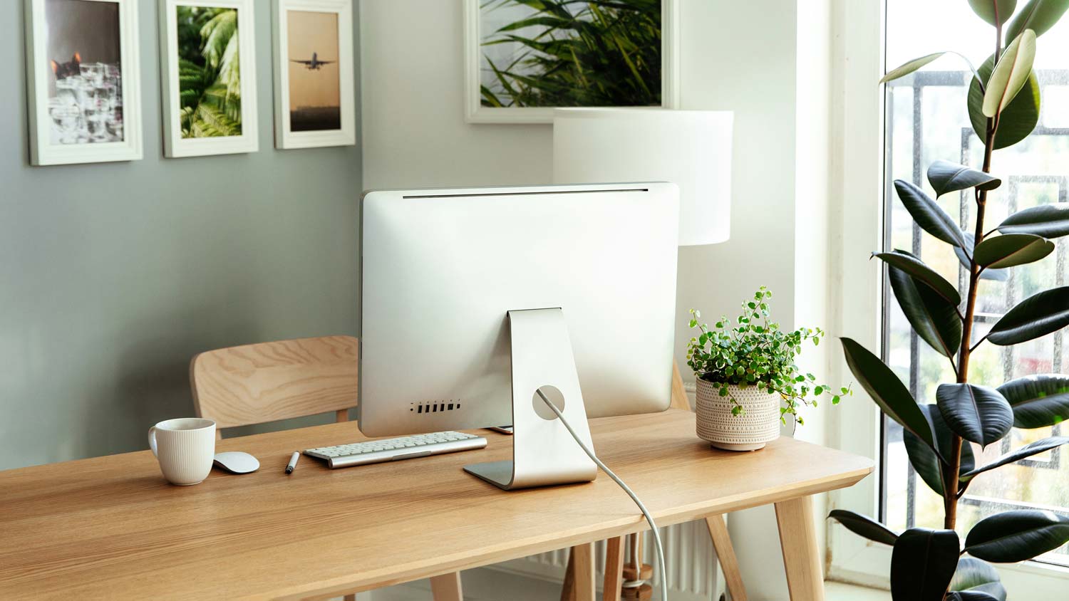 cozy work from home office