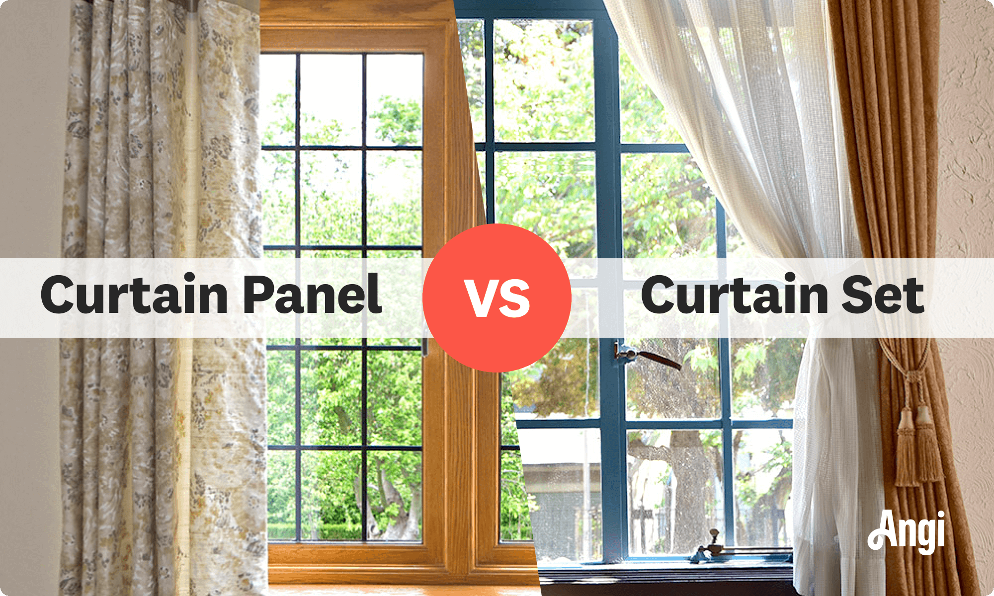 Curtain panel versus curtain set visual comparison